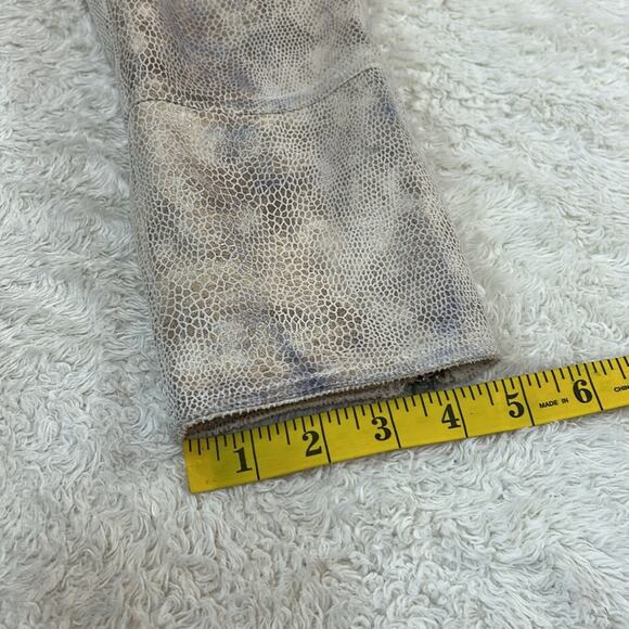 Freda faux snakeskin cream moto jacket, T3 or L - Picture 8 of 11